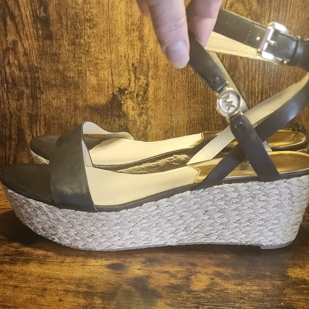 Michael Kors Tiger Wedge sandals